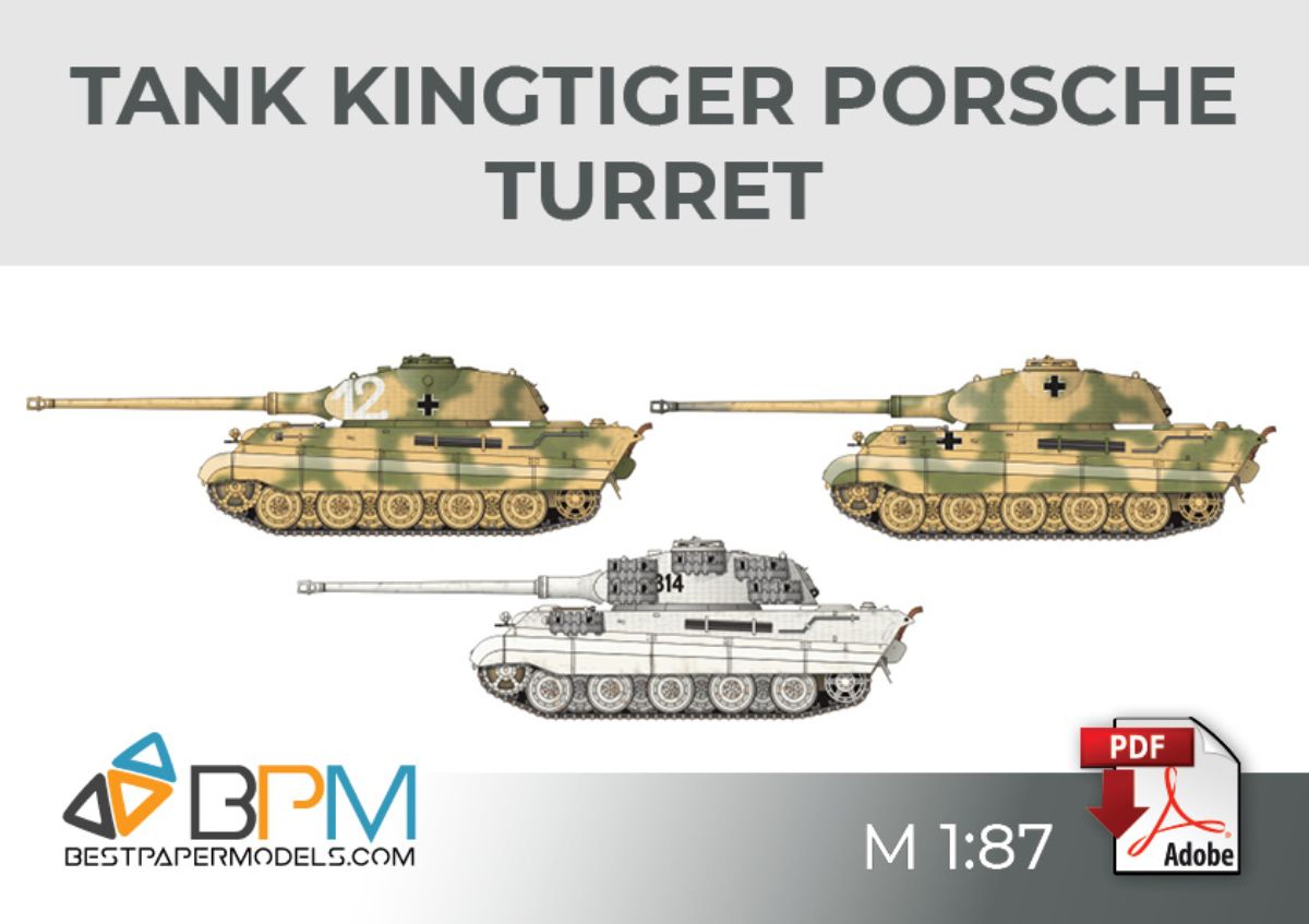 Tank Kingtiger Porsche turret