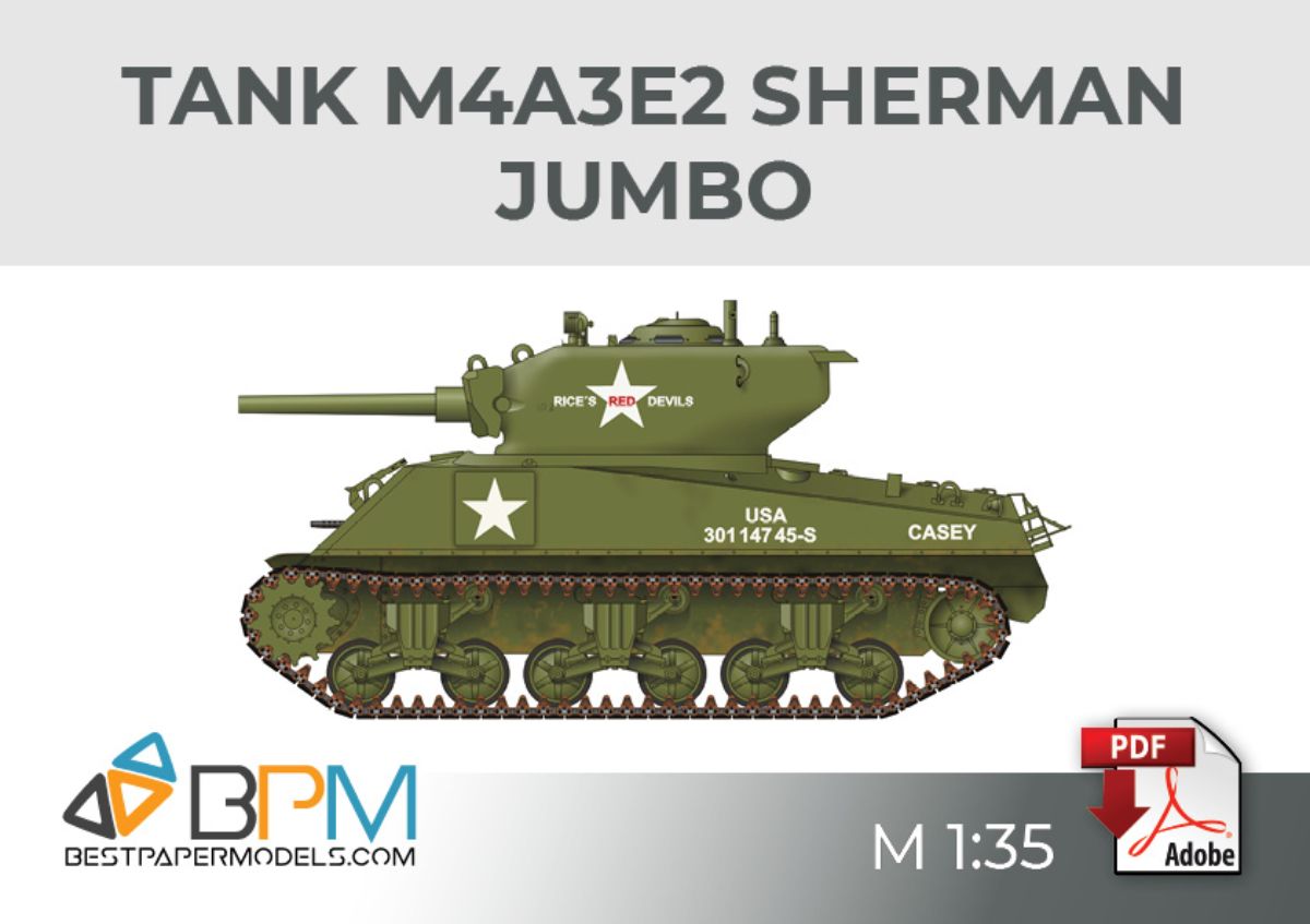 Tank M4A3E2 Sherman Jumbo