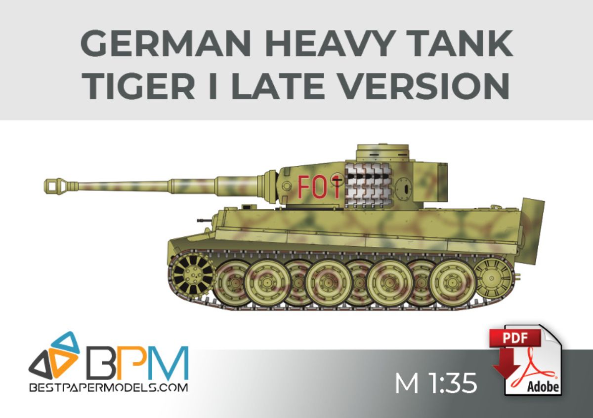 German heavy tank Tiger I late version
