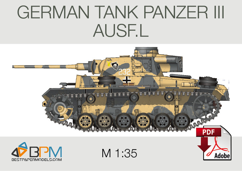 German tank Panzer III Ausf.L