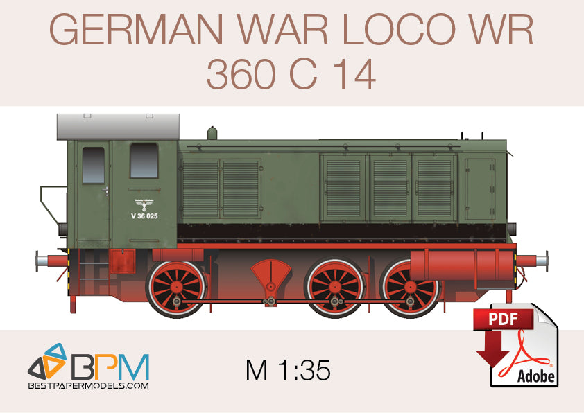 German war loco WR 360 C 14 - Lobster's Papercrafts