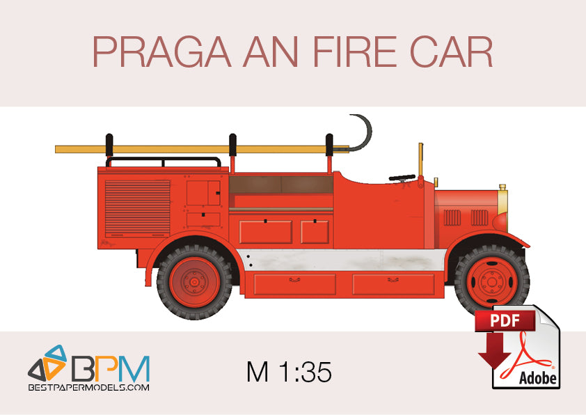 Praga AN fire car