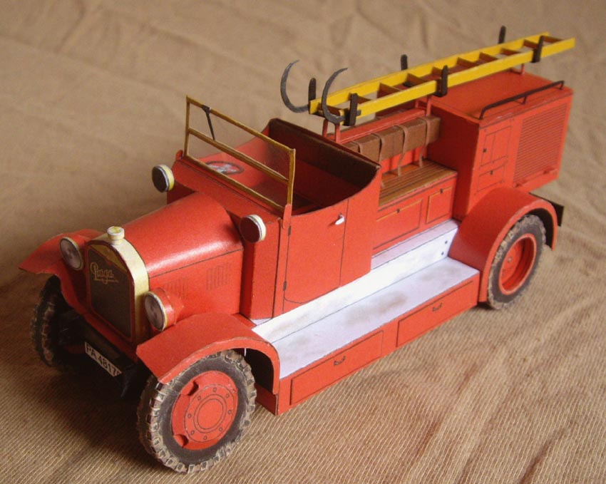 Praga AN fire car