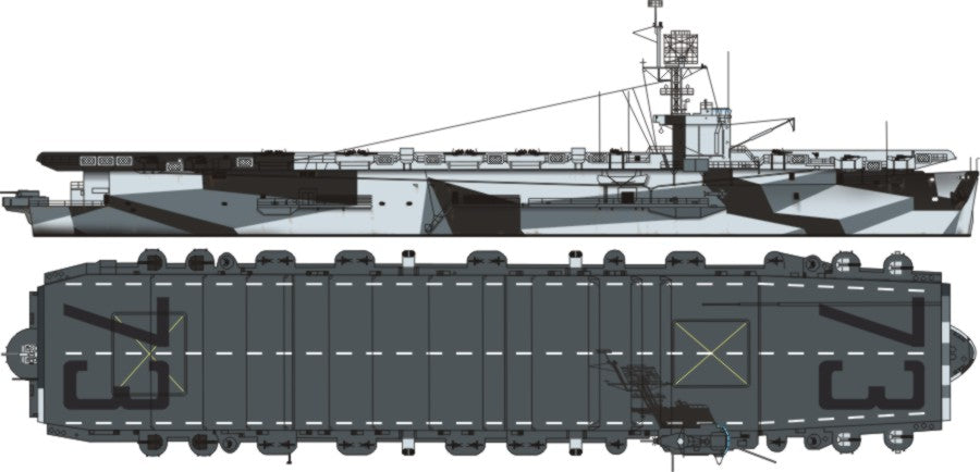 Escort carrier USS CVE-73 Gambier Bay