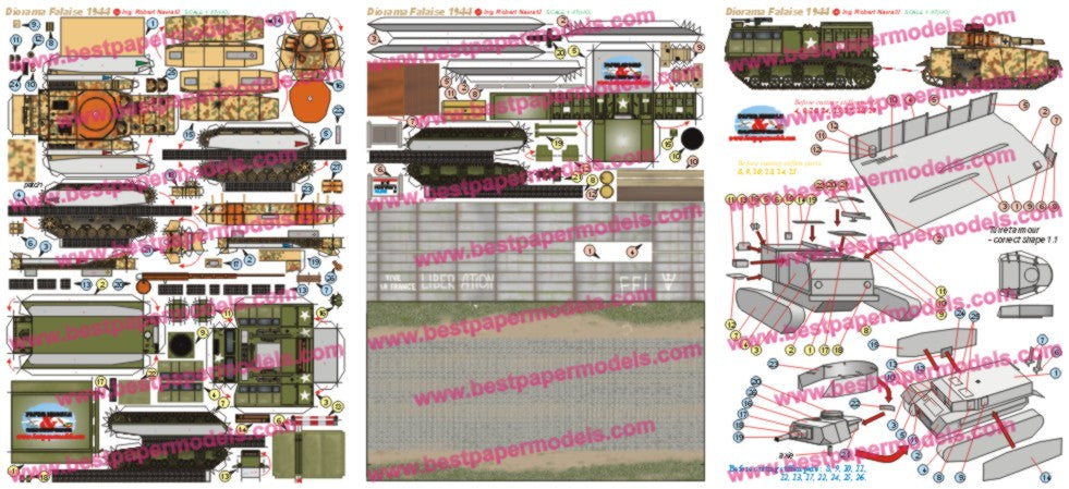 Diorama Falaise 1944 (M6HST+Panzer IV J)