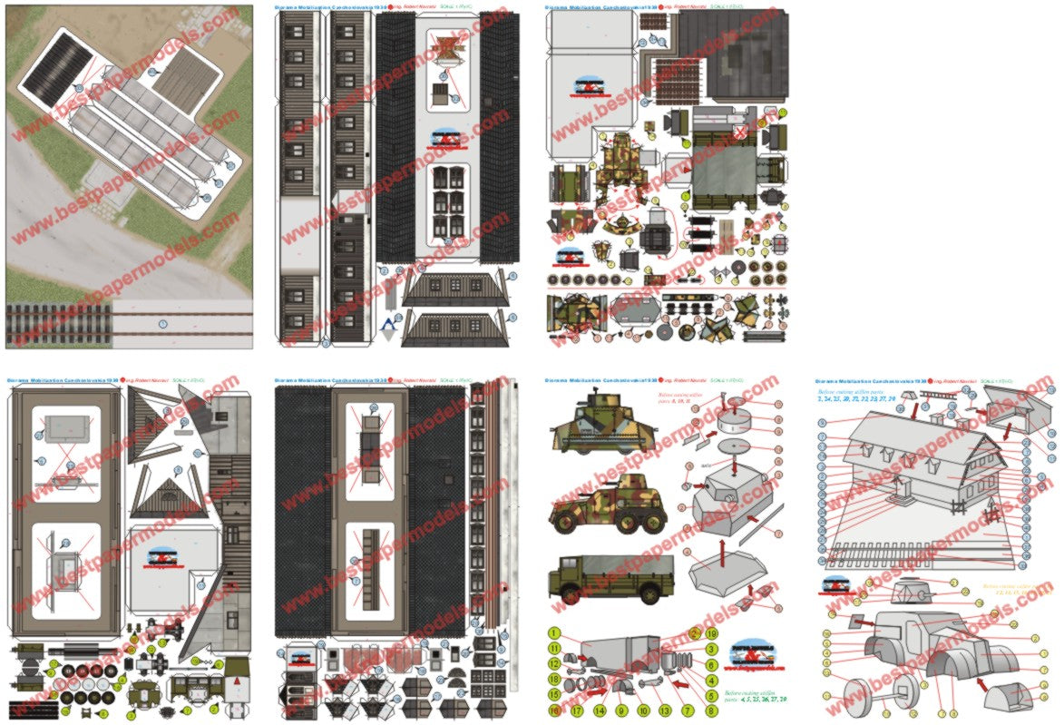 Diorama Czechoslovak mobilisation 1938