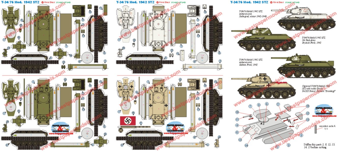 Tank T-34/76 1942 STZ