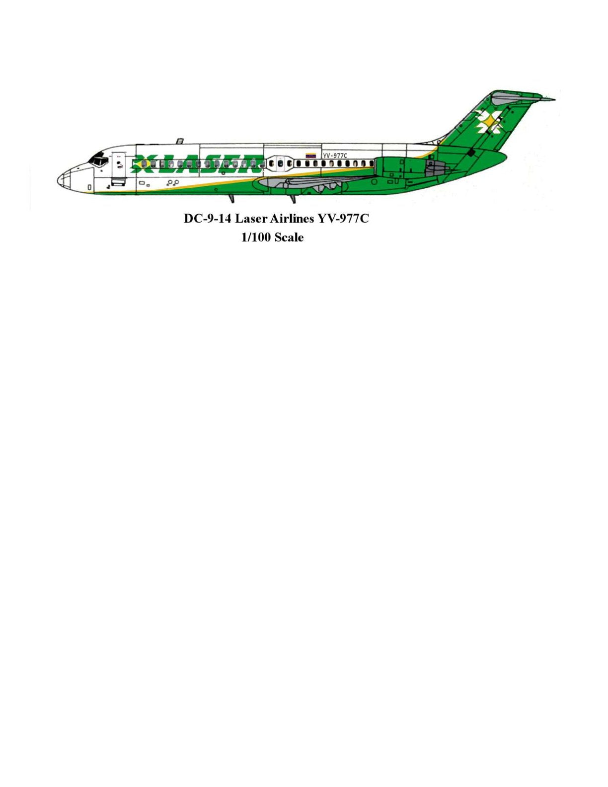 DC-9-14 Laser Airlines YV-977C 1:100