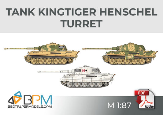 Tank Kingtiger Henschel turret
