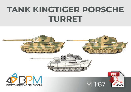 Tank Kingtiger Porsche turret