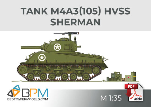 Tank M4A3(105) HVSS Sherman