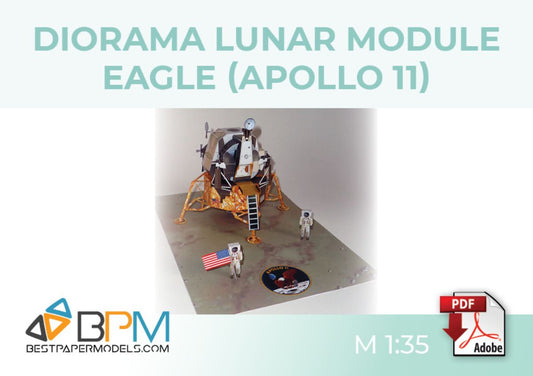 Diorama Lunar Module Eagle (Apollo 11)