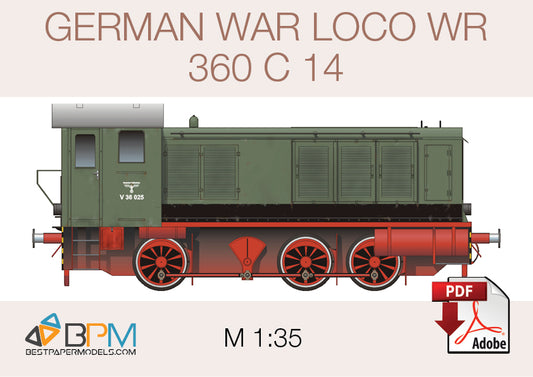 German war loco WR 360 C 14 - Lobster's Papercrafts