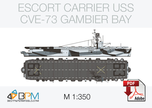 Escort carrier USS CVE-73 Gambier Bay