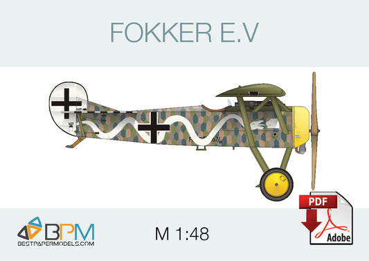 Fokker E.V - Lobster's Papercrafts