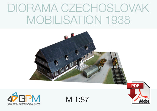 Diorama Czechoslovak mobilisation 1938