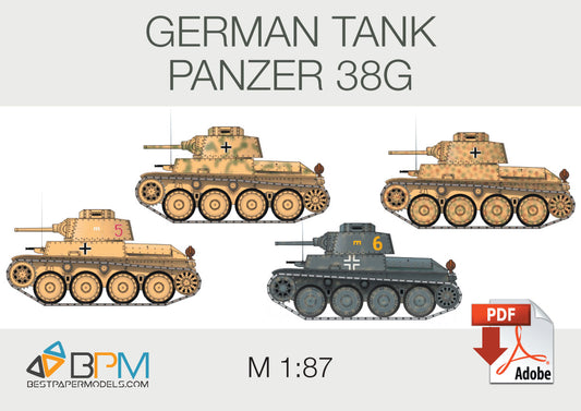 German tank Panzer 38G