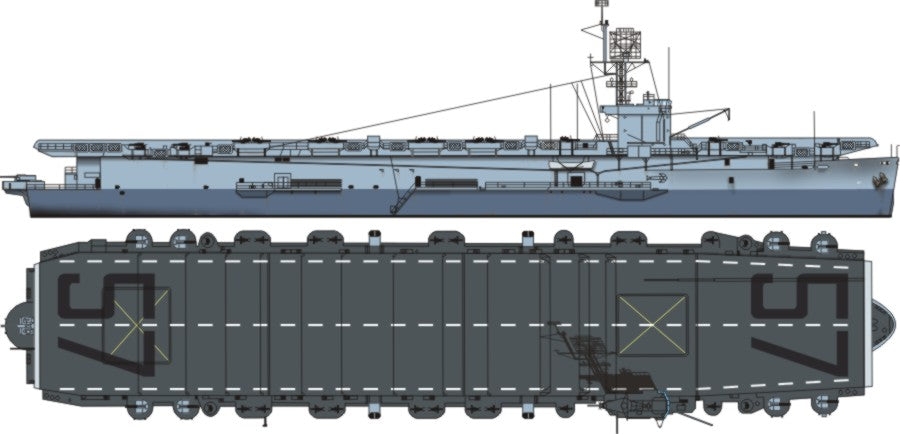 Escort carrier USS CVE-57 Anzio - Lobster's Papercrafts