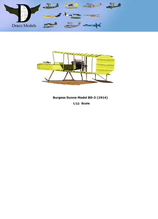 Burgess Dunne Model BD-3 (1914) 1:33