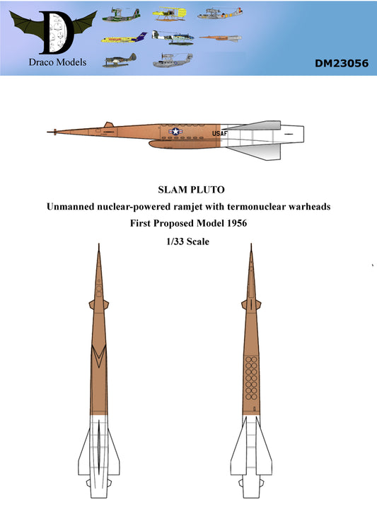 SLAM PLUTO - First Proposed Model 1956 / 1:33