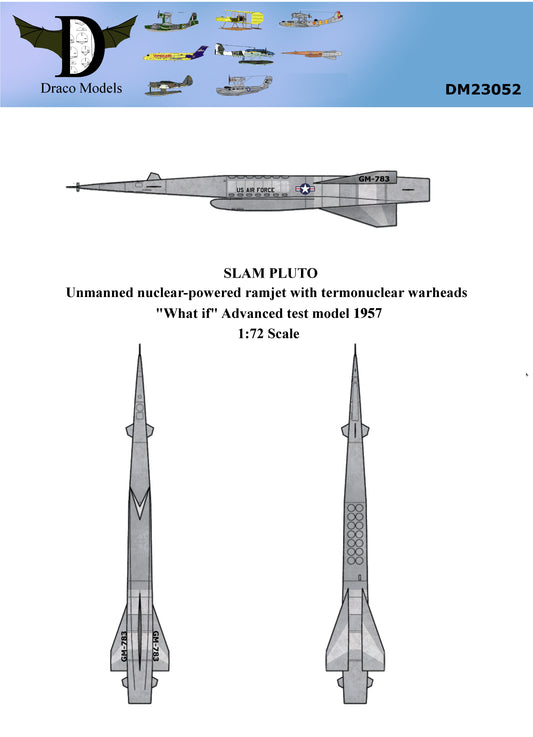 SLAM PLUTO - "What if" Advanced test model 1957 / 1:72