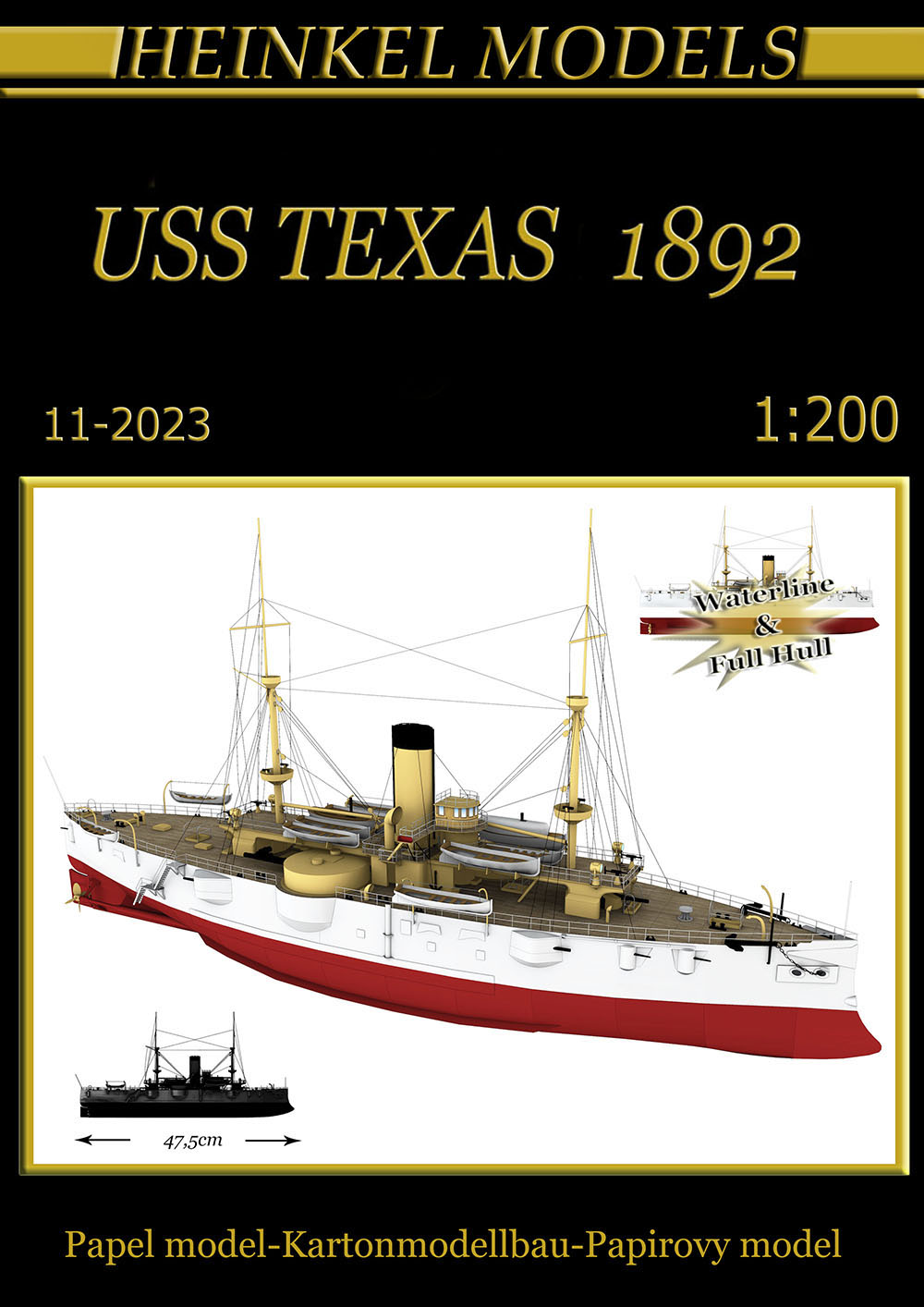 USS Texas Battleship 1892