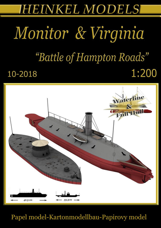 USS Monitor & CSS Virginia Battle of Hampton Roads